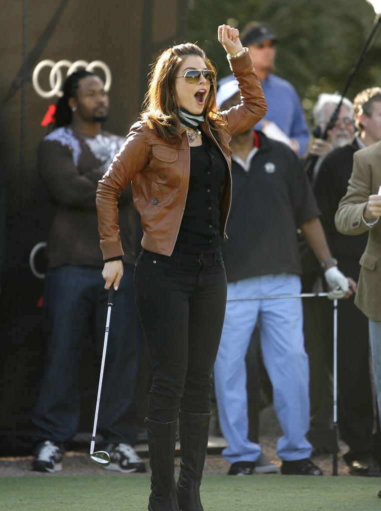 Teri Hatcher celebrated a shot in Phoenix, AZ, in January 2008.