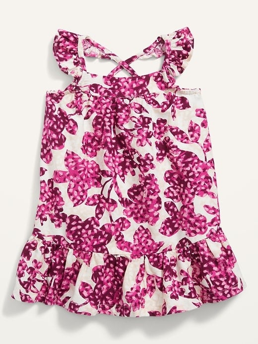Old Navy RuffleTrim Floral Swing Dress Cute Baby Clothes From Old