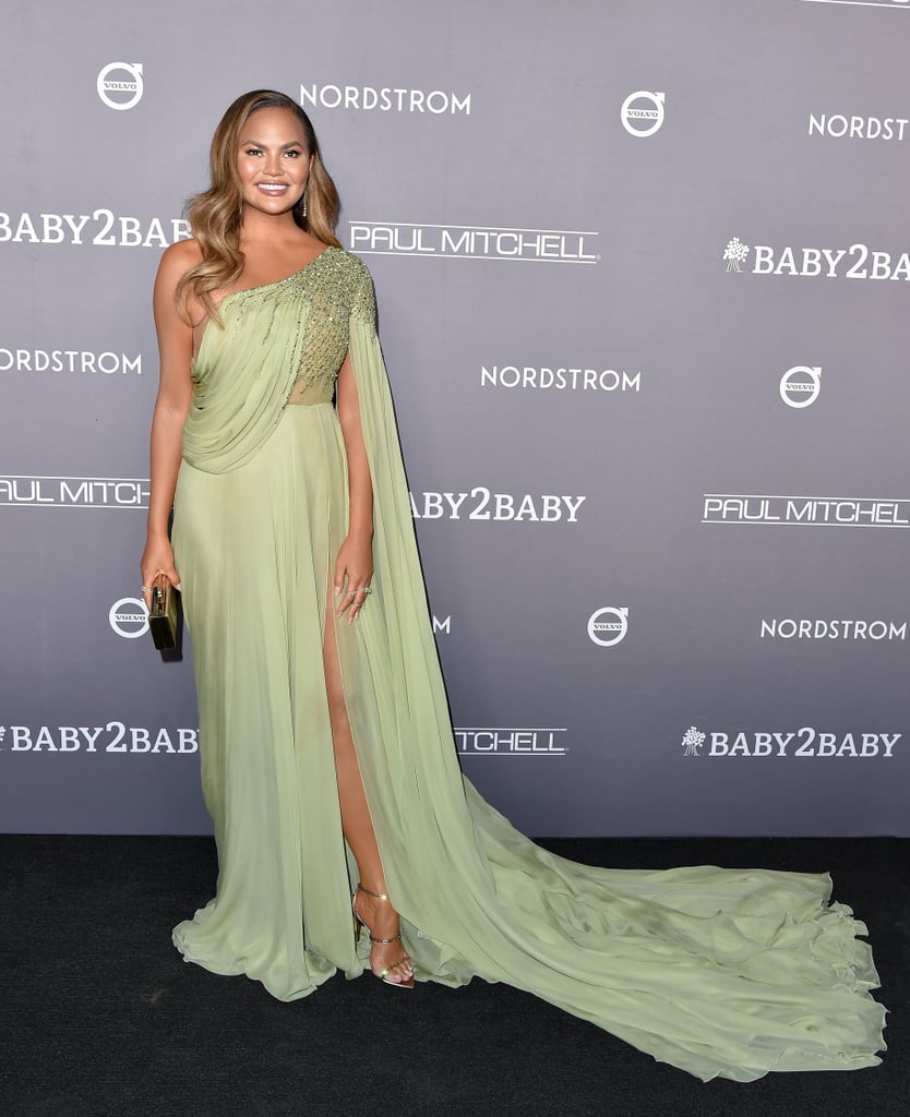 Chrissy Teigen's Green Dress at the 2019 Baby2Baby Gala