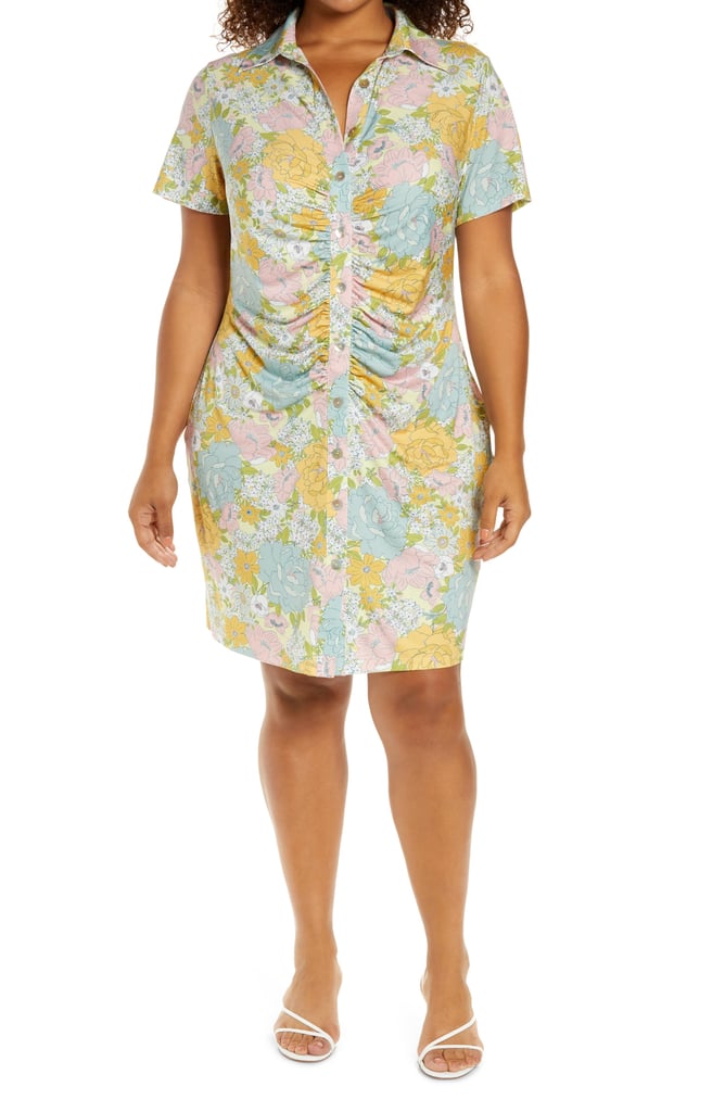 For a Brunch-Ready Look: WAYF Jennifer Ruched Shirtdress