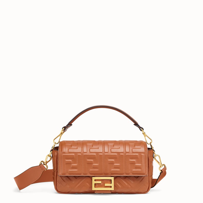 Splurge: Fendi Brown Nappa Leather Baguette Bag