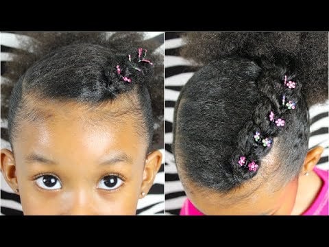 BraidedOver Ponytail  Cute Girls Hairstyles  YouTube