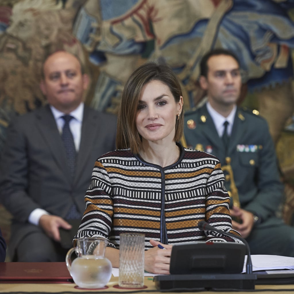 Queen Letizia Wears a Statement Jacket