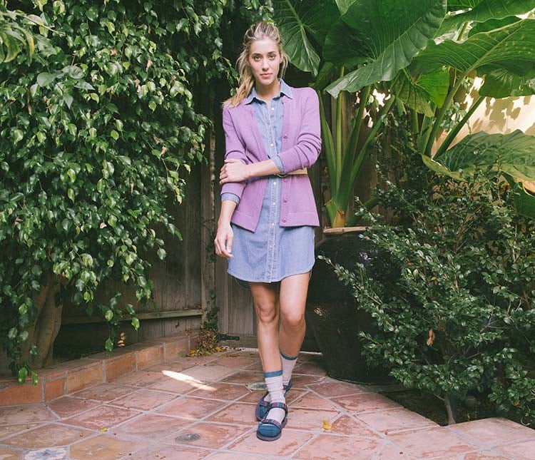 Prefer going for a smart, layered look? "Any outfit with a sweater or cardigan looks great with the socks," Stewart said.