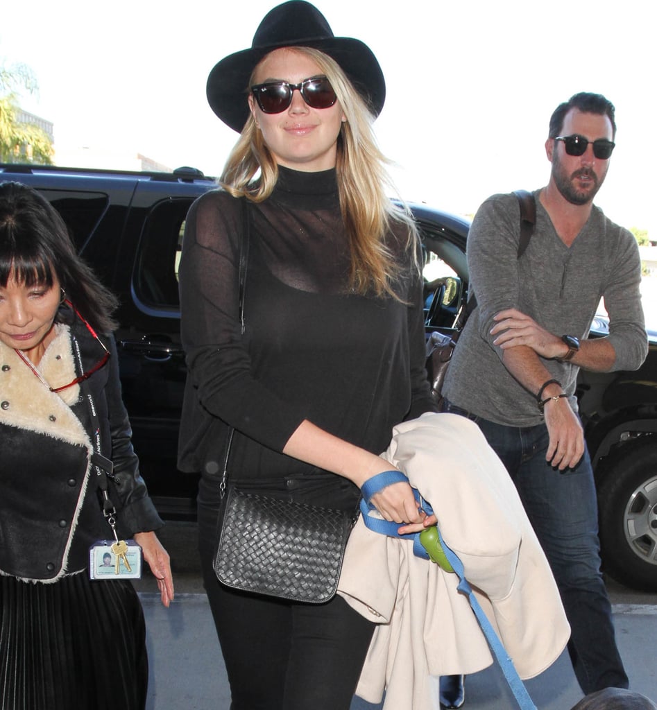 Kate Upton Wearing All-Black Outfit