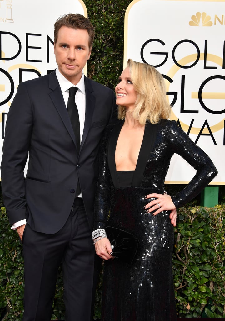 Kristen Bell and Dax Shepard at 2017 Golden Globe Awards