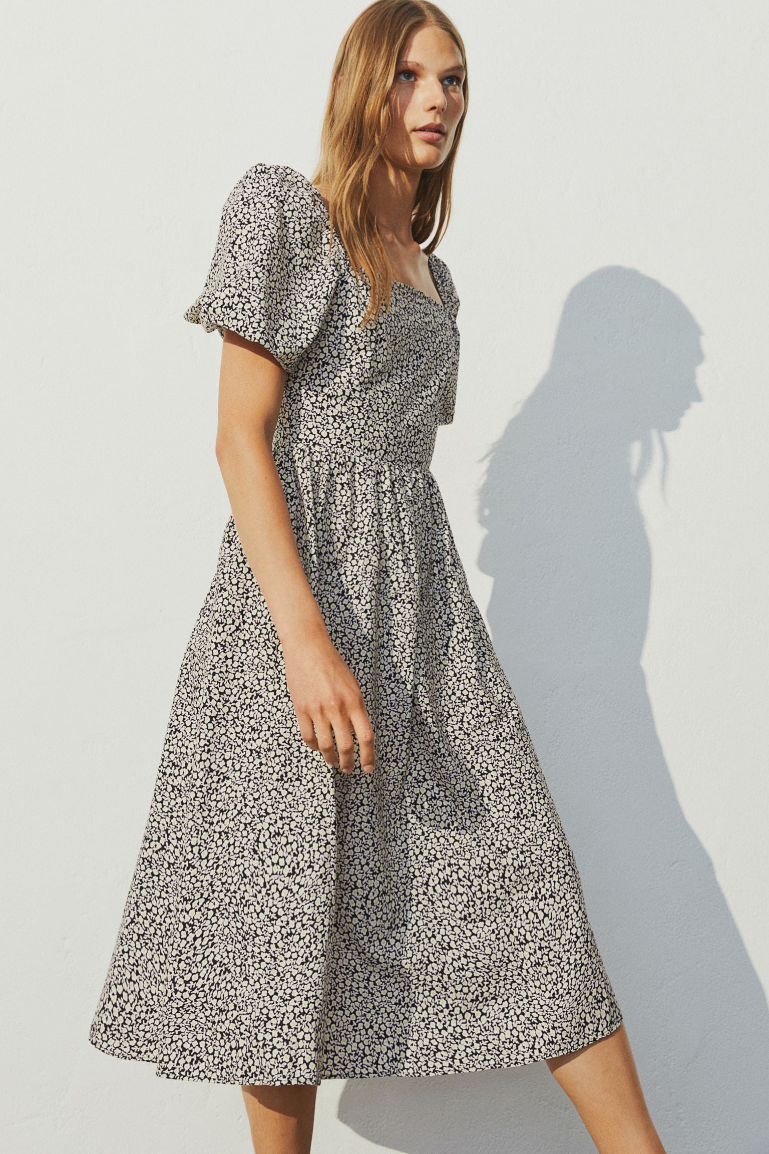 h and m swing dress