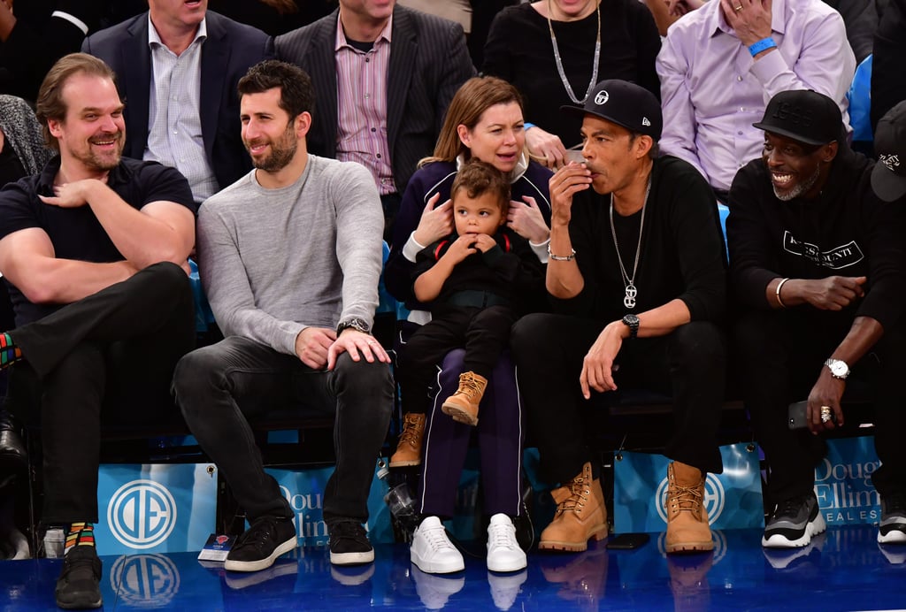 Ellen Pompeo and Chris Ivery at Knicks Game November 2018