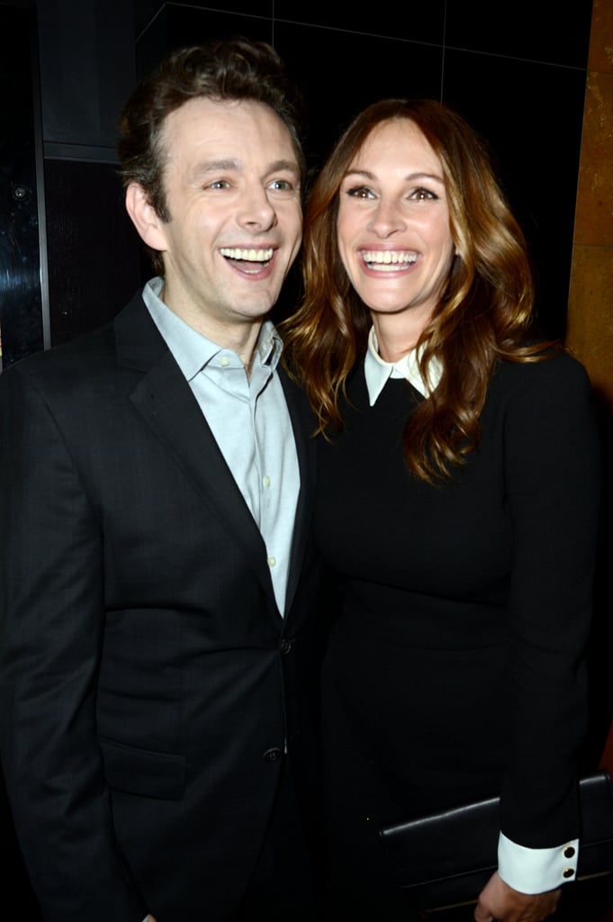 Julia and Michael Sheen had matching smiles at an LA event in April 2012.