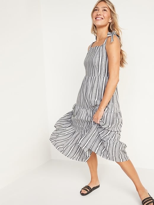 Sleeveless striped dress Clearance