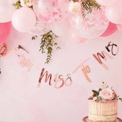 From Miss to Mrs Party Banner