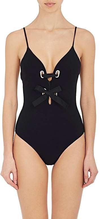 On the Island Laced-Front One-Piece