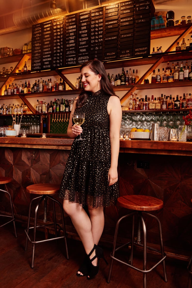 Metallic Star Tiered Party Dress