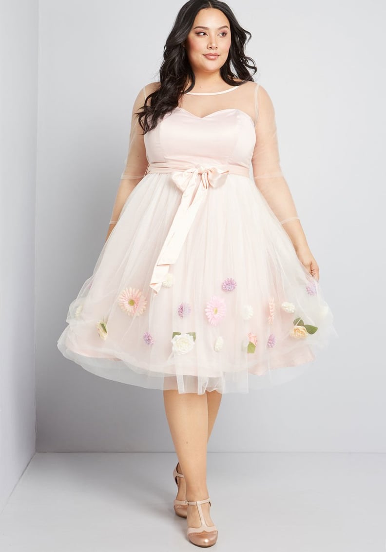 Fondness Blossoms Fit and Flare Dress