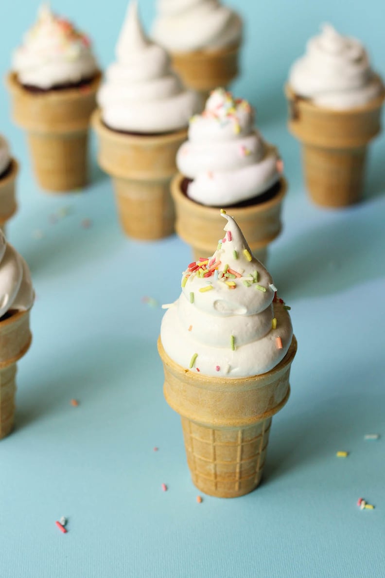 Chocolate Soft Serve Cupcakes