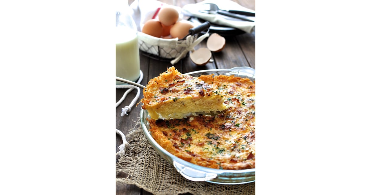 In The Kitchen Hash Brown Crust Quiche Youtube