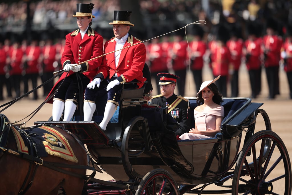 Prince Harry and Meghan Markle at Trooping the Colour 2018