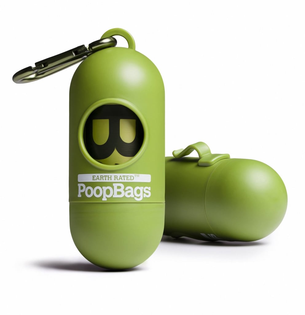 Green Dispenser With 15 Dog Waste Poop Bags