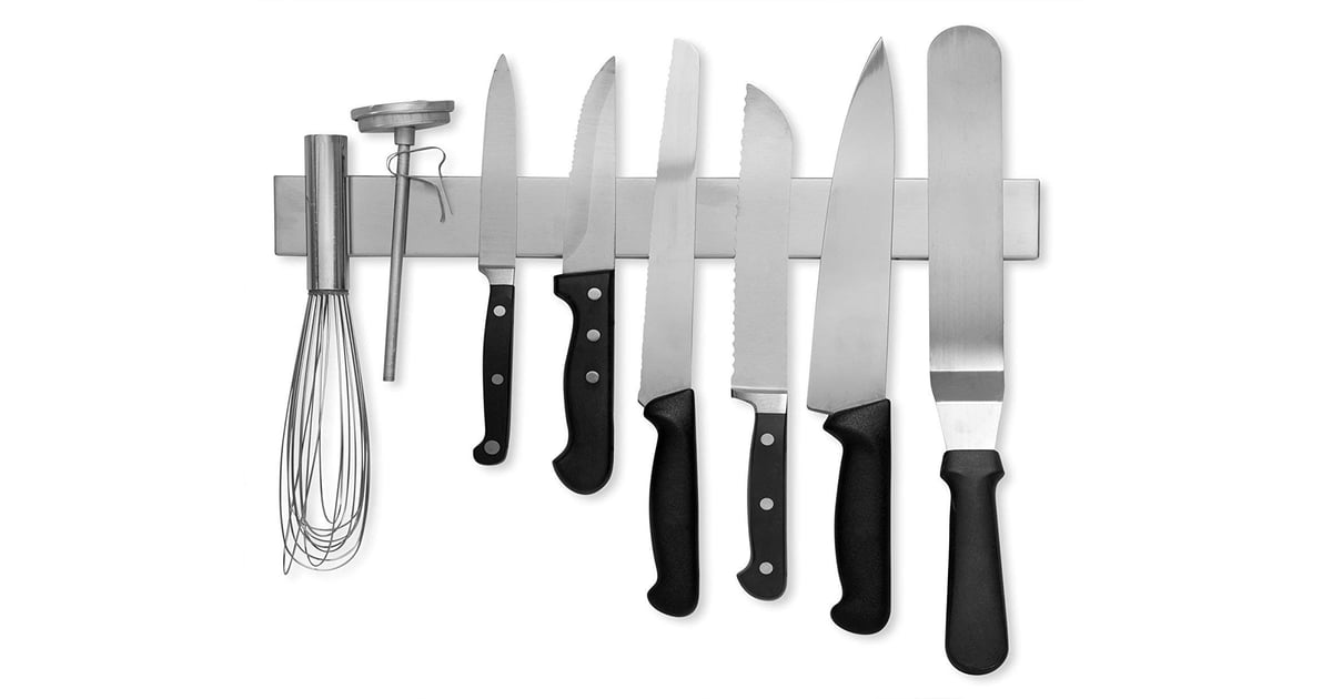 metallic kitchen knife bar