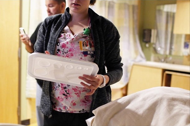 The nurse checked for progress and it's being made. There's still a ways to go but it's moving forward.