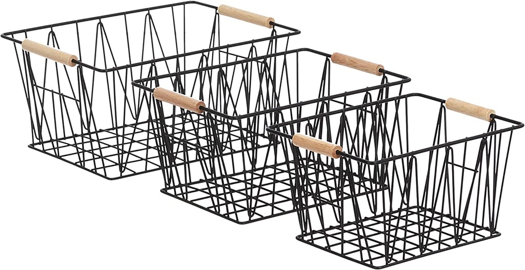 Wire Baskets: Amazon Basics Wire Storage Baskets