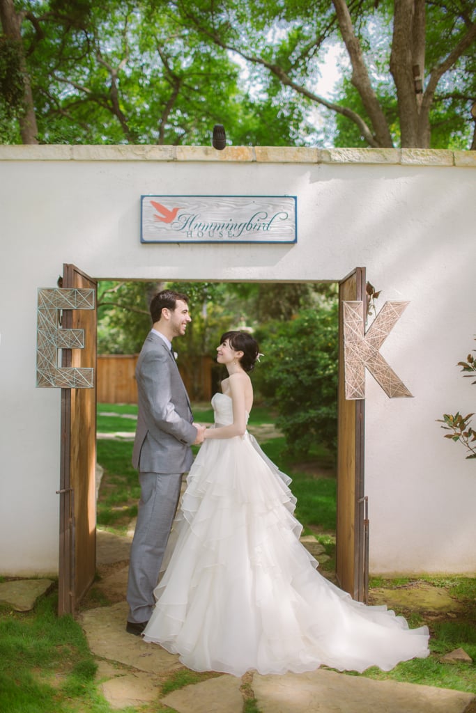 DIY Outdoor Wedding | POPSUGAR Love & Sex This Artists Quirky DIY Wedding Is So Sweet Itll Make Your Teeth Hurt