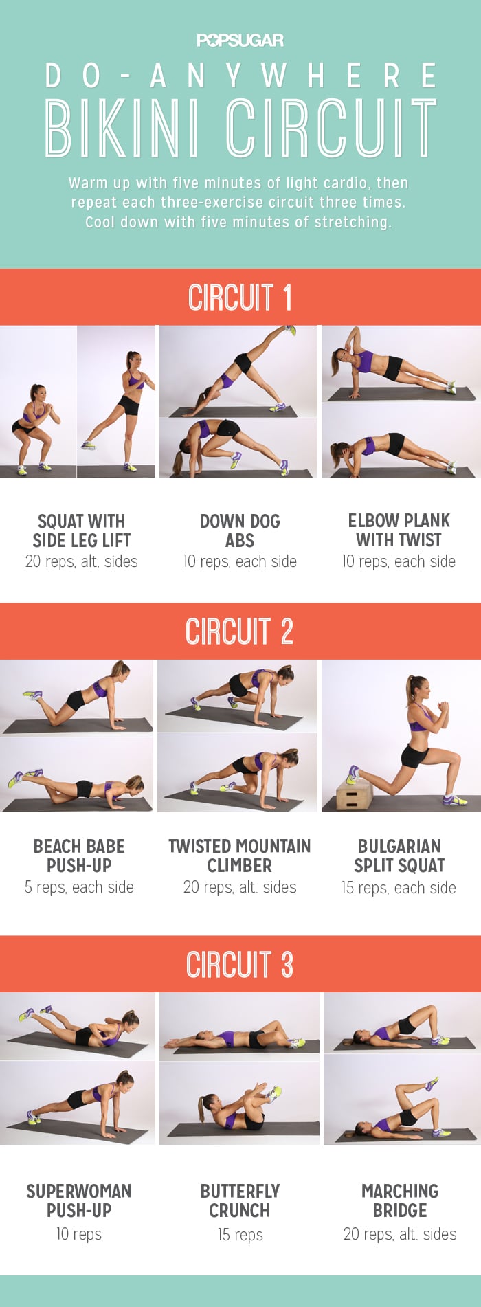 Circuit Training Exercises No Equipment