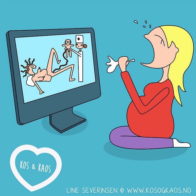 Funny Illustrations of Pregnancy Struggles