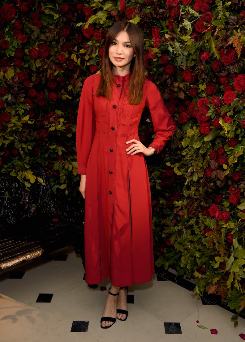 Gemma Chan at the Burberry Party