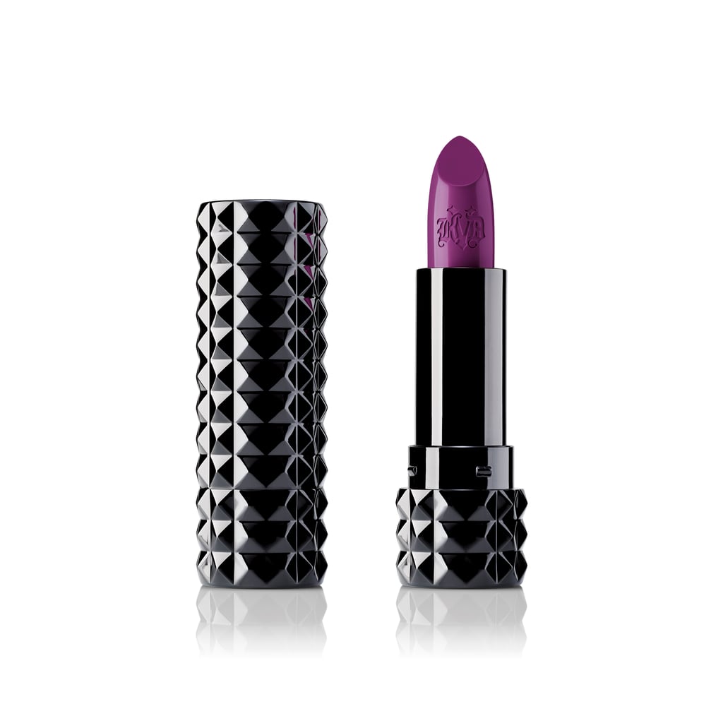 Studded Kiss Crème Lipstick in L.U.V. (Satin-Matte Rich Violet)