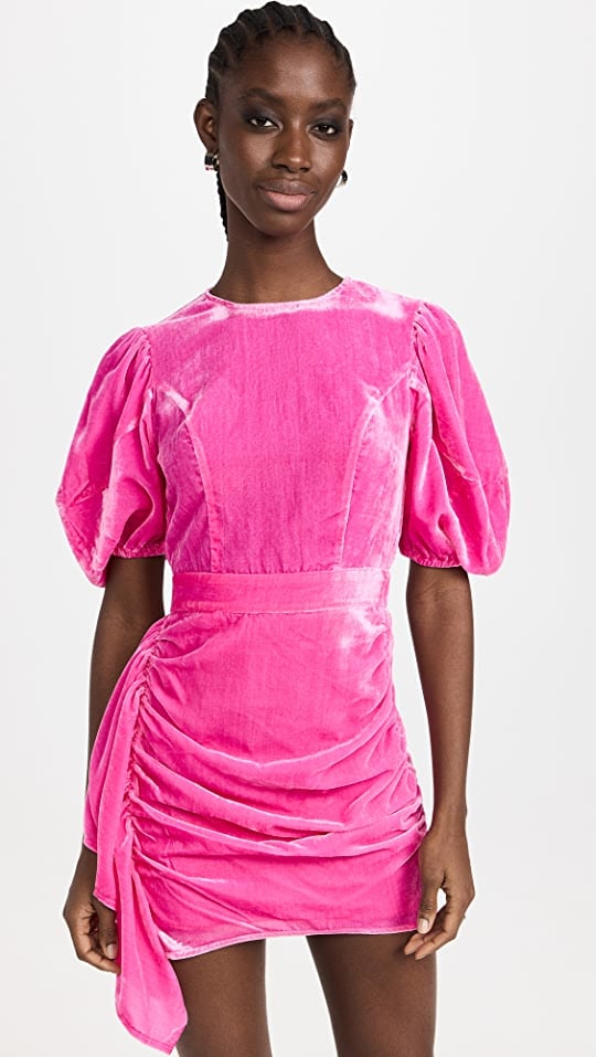 A Pink Velvet Dress: Rhode Pia Dress | Best Velvet Dresses | POPSUGAR ...