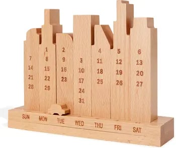 Cute Calendar: MoMA Design Store City Perpetual Wood Calendar