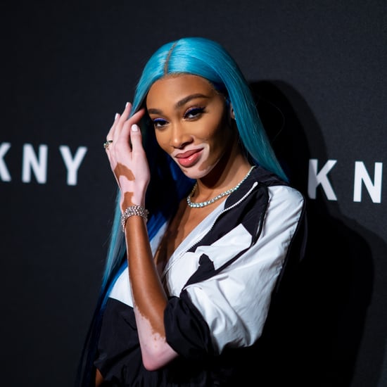 Photos of Winnie Harlow's Blue Hair at New York Fashion Week