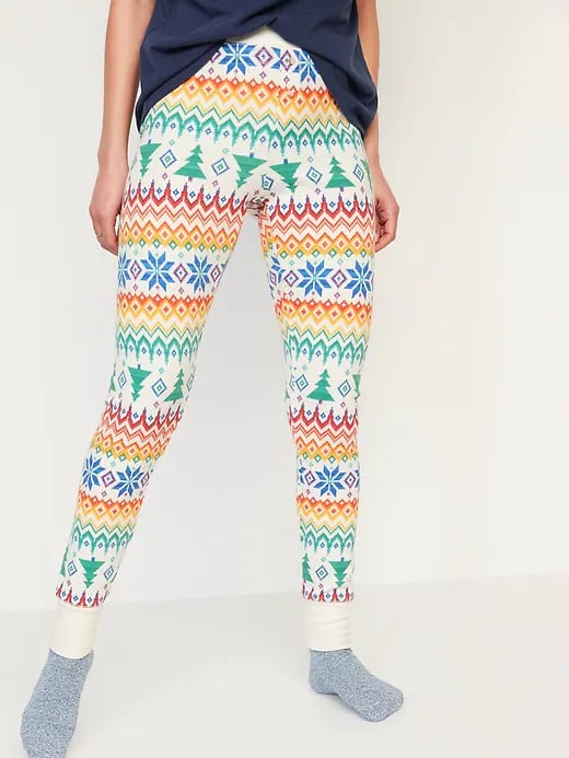 Old Navy Matching Printed Thermal-Knit Pajama Leggings