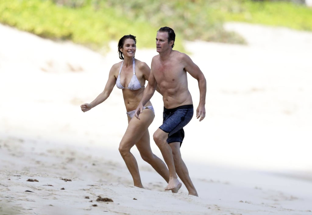 Cindy Crawford and Rande Gerber in St. Barts April 2017