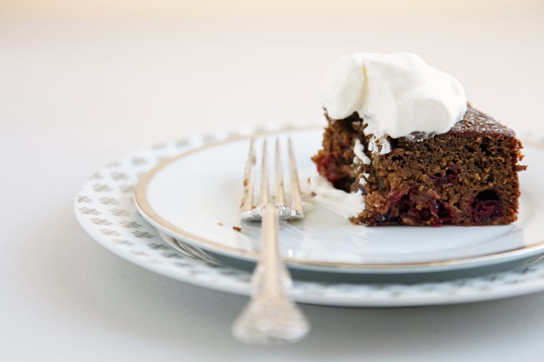 Cranberry-Swirled Gingerbread Cake