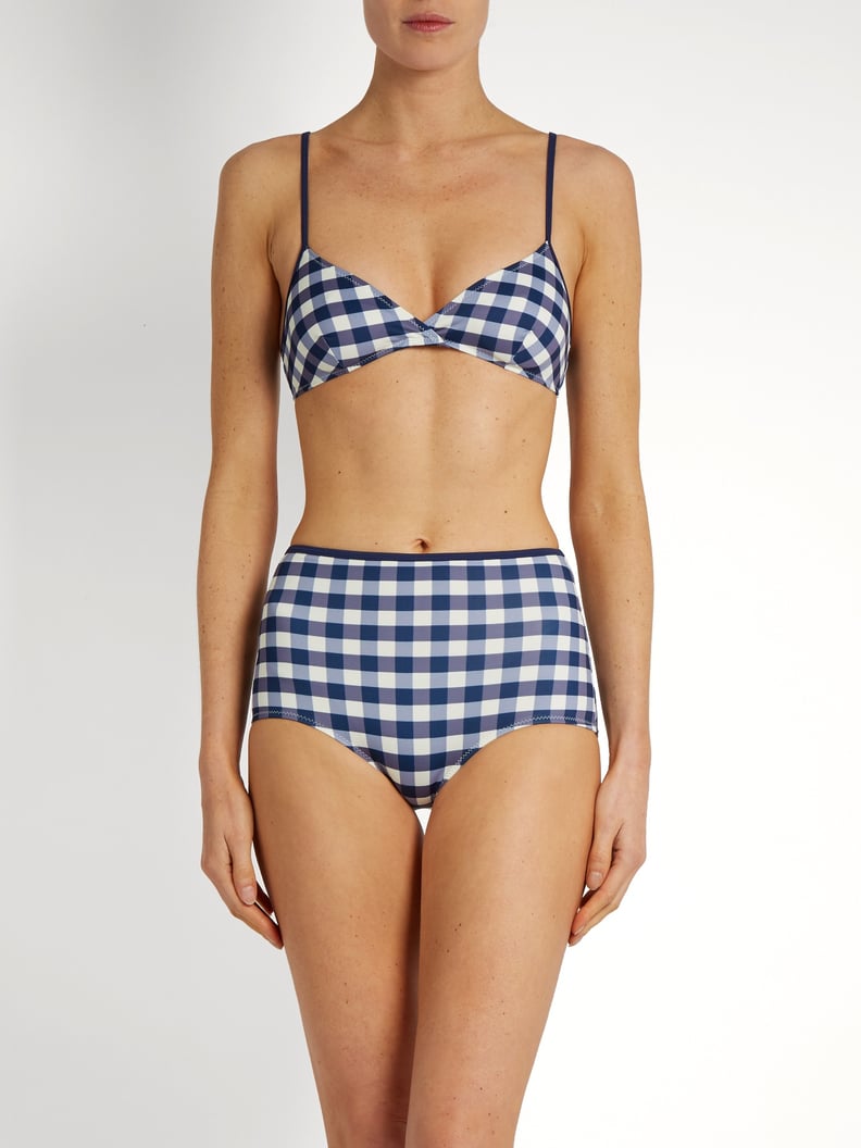 Solid & Striped Brigitte Gingham Bikini Top