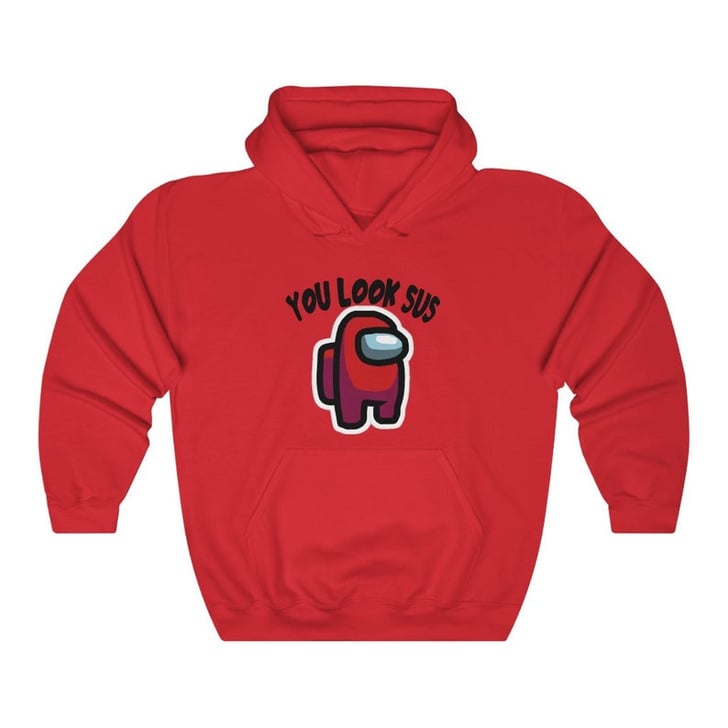 Red among sales us hoodie