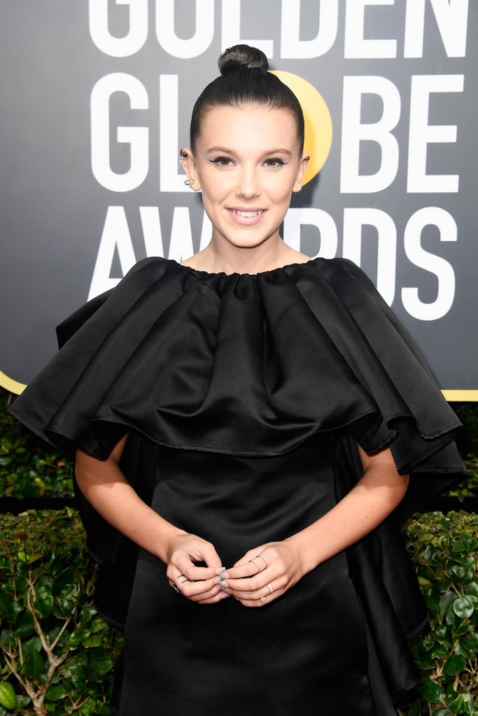 Millie Bobby Brown's Pink Eye Shadow July 2018