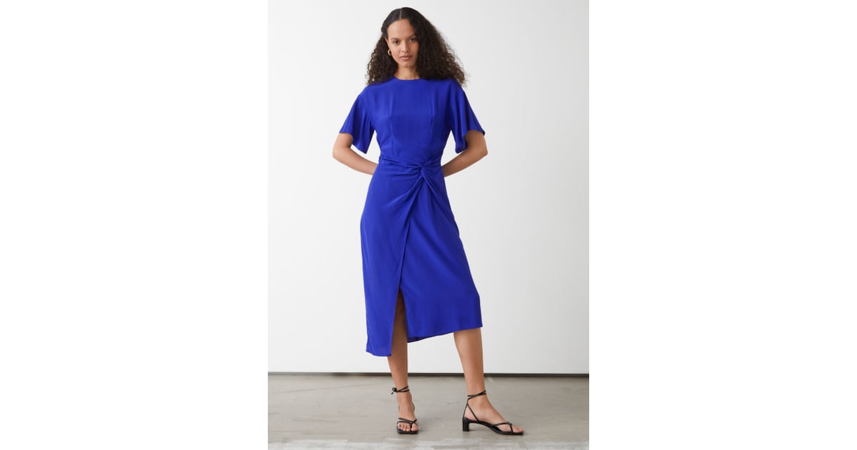 u0026 Other Stories Asymmetric Twist Detail Midi Dress | Shop 170+ Deals You  Won't Want to Miss This Fourth of July Weekend | POPSUGAR Smart Living  Photo 157