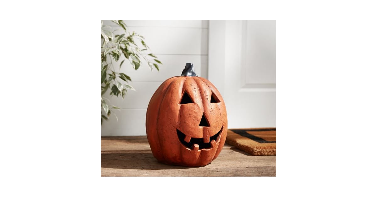 Lit Outdoor Jack O' Lantern Best Pottery Barn Halloween Decorations
