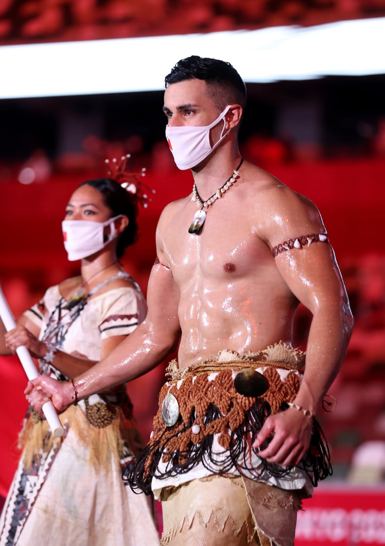 2021 Olympics Opening Ceremony: Shirtless Flag Bearers