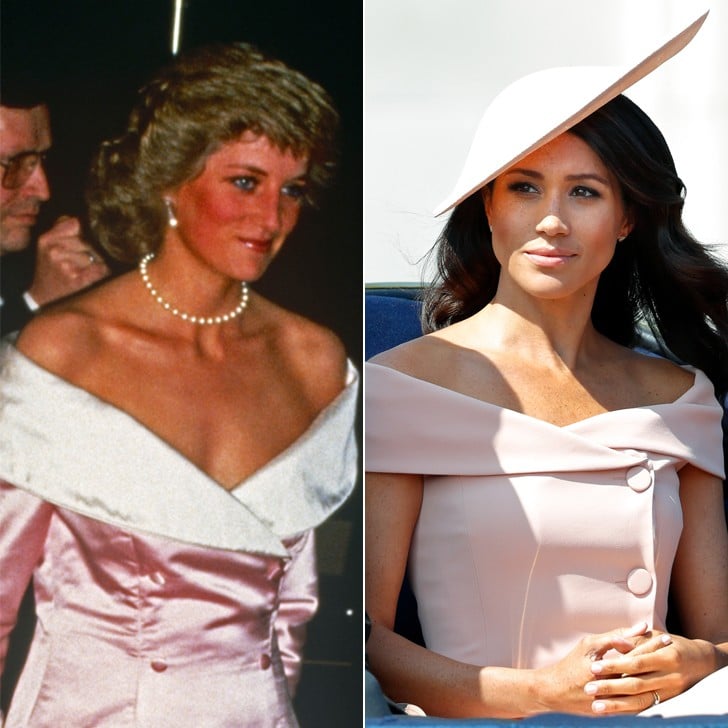 Meghan Markle and Princess Diana Pink Dresses POPSUGAR Fashion