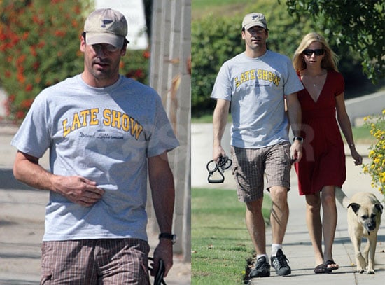 Jon Hamm Dog Walk