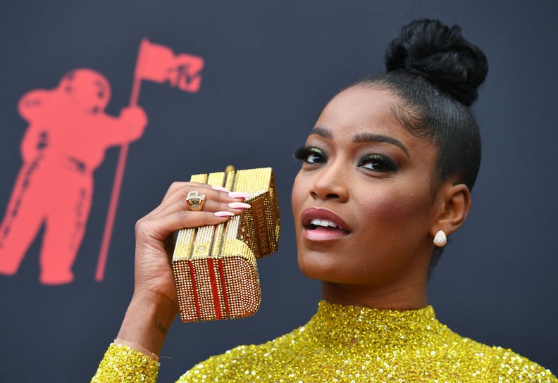 Keke Palmer's Metallic Silver Eye Shadow at the MTV VMAs