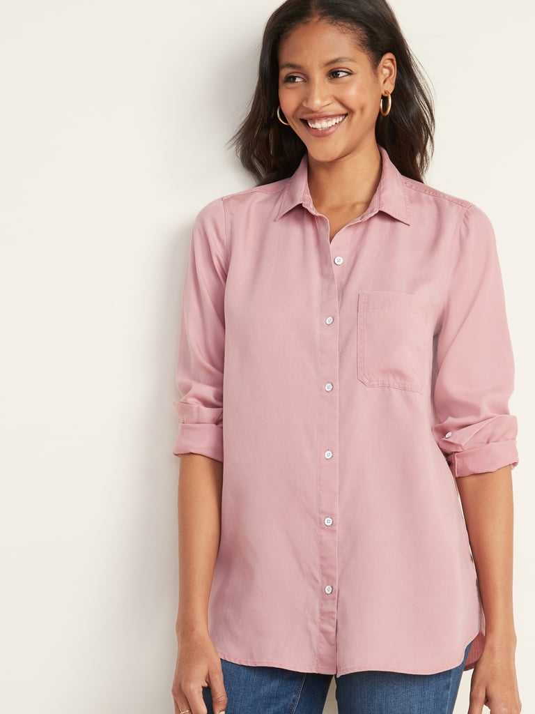 Old Navy Pigment-Dyed Tencel Twill Shirt