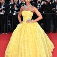 Lori Harvey Hits the Red Carpet at Cannes in a Strapless Yellow Ball Gown