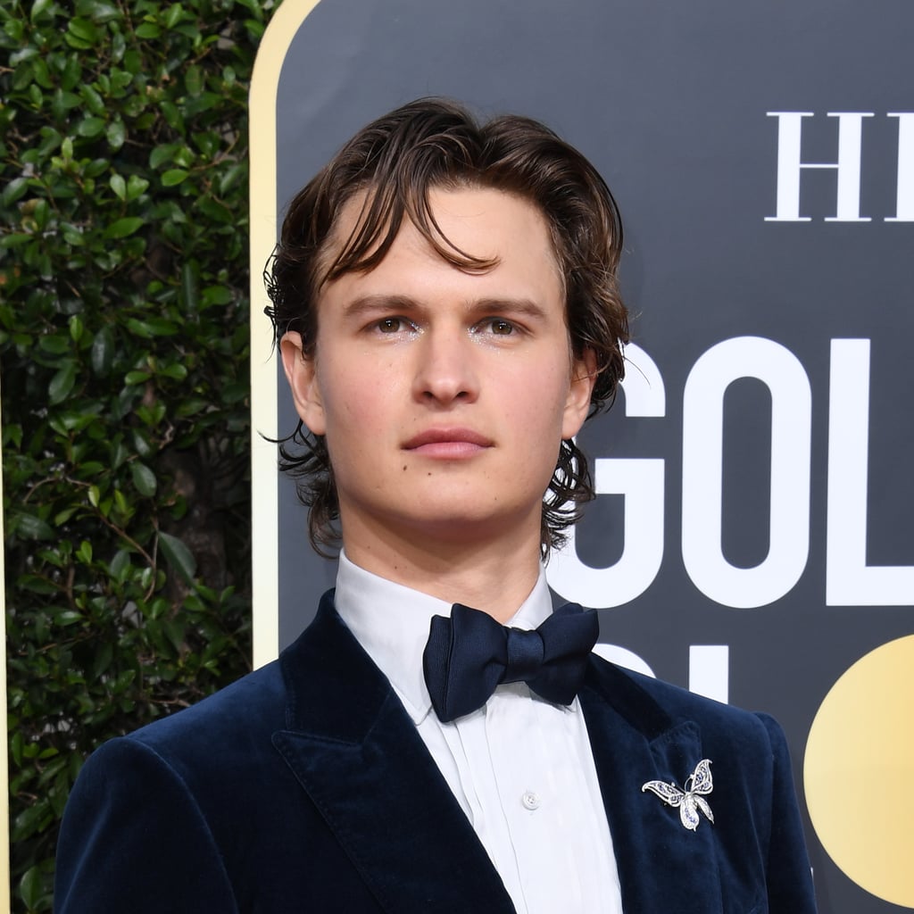 Ansel Elgort's Eye Shadow at the Golden Globes 2020