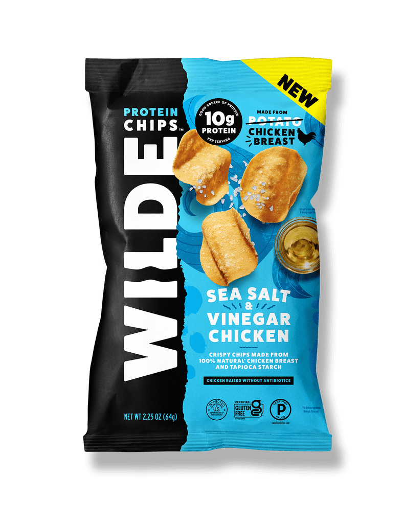 Wilde Sea Salt and Vinegar Chicken Chips