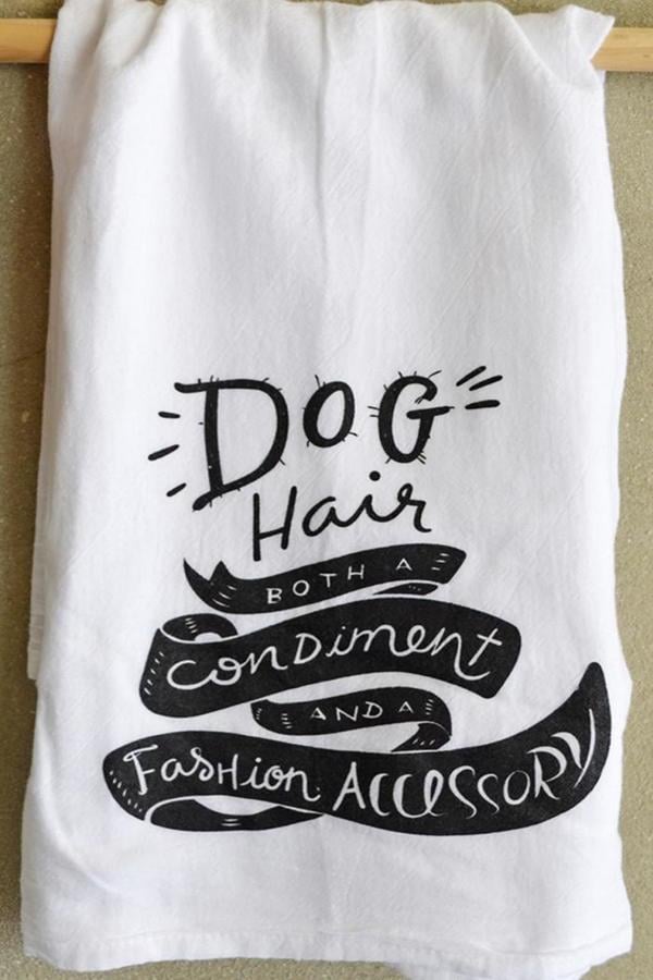 Dog Hair Dishtowel ($14)